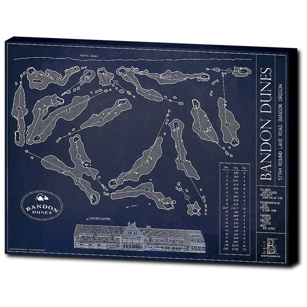 Ballpark Blueprint - Canvas